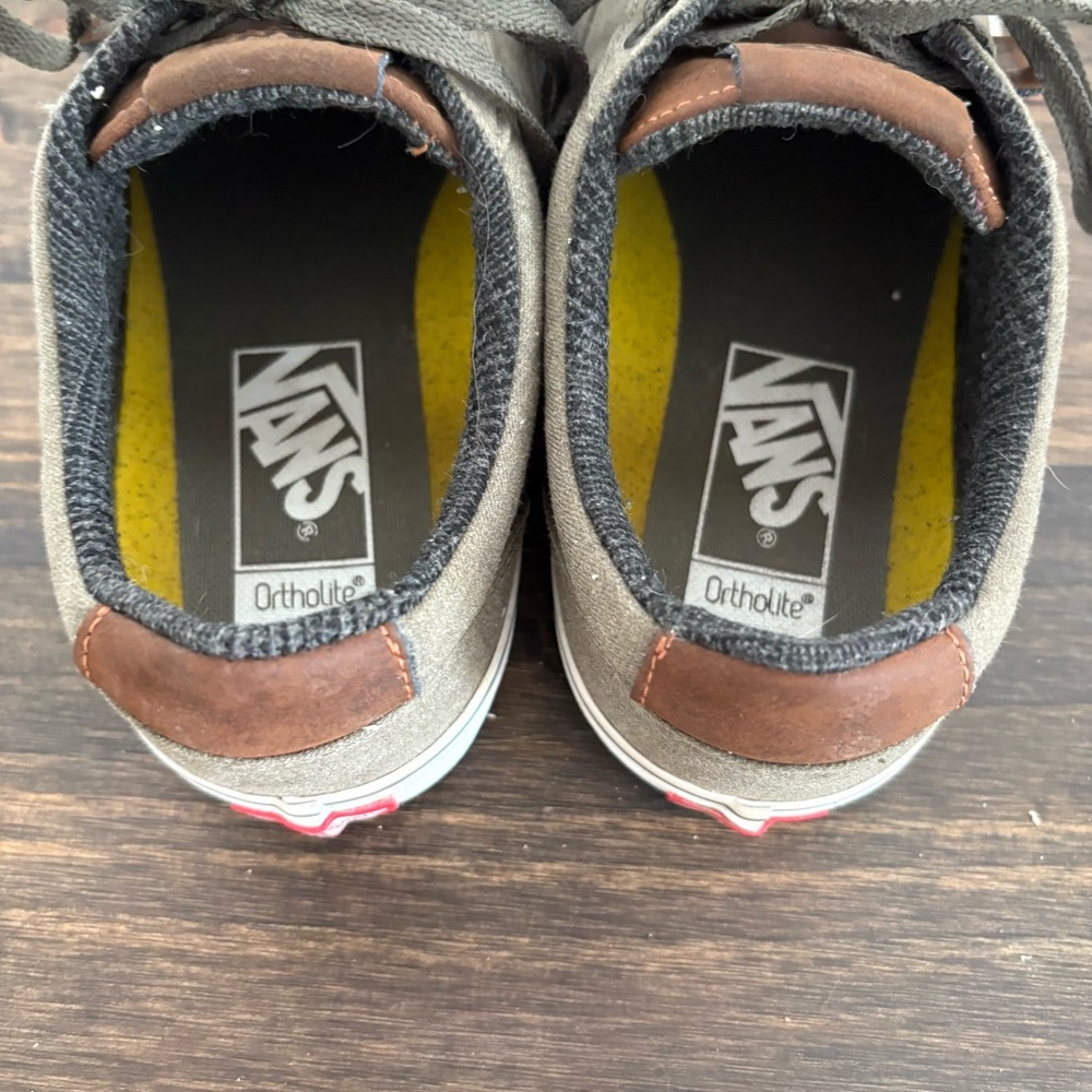 Vans Men's Olive Green Ortholyte Lace Up Shoes - Picture 5 of 11